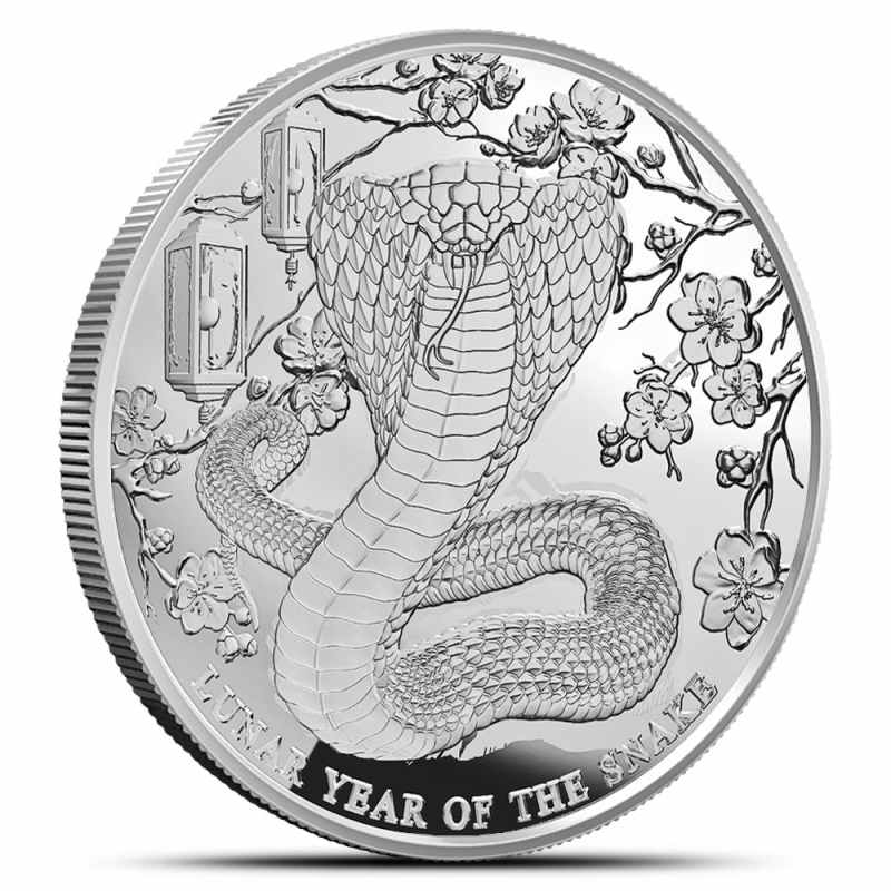 2025 1/4 oz Pitcairn Islands Silver Lunar Year of the Snake Coin l