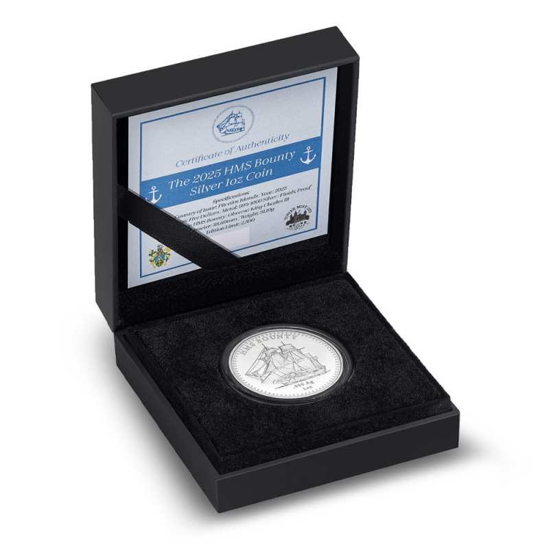 2025 1 oz Proof Pitcairn Islands Silver Bounty Coin l JM Bullion™