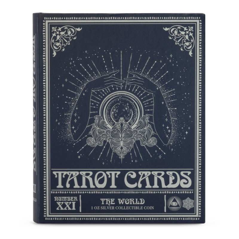 2025 1 oz Colorized Niue Silver Tarot Cards The World Coin l JM