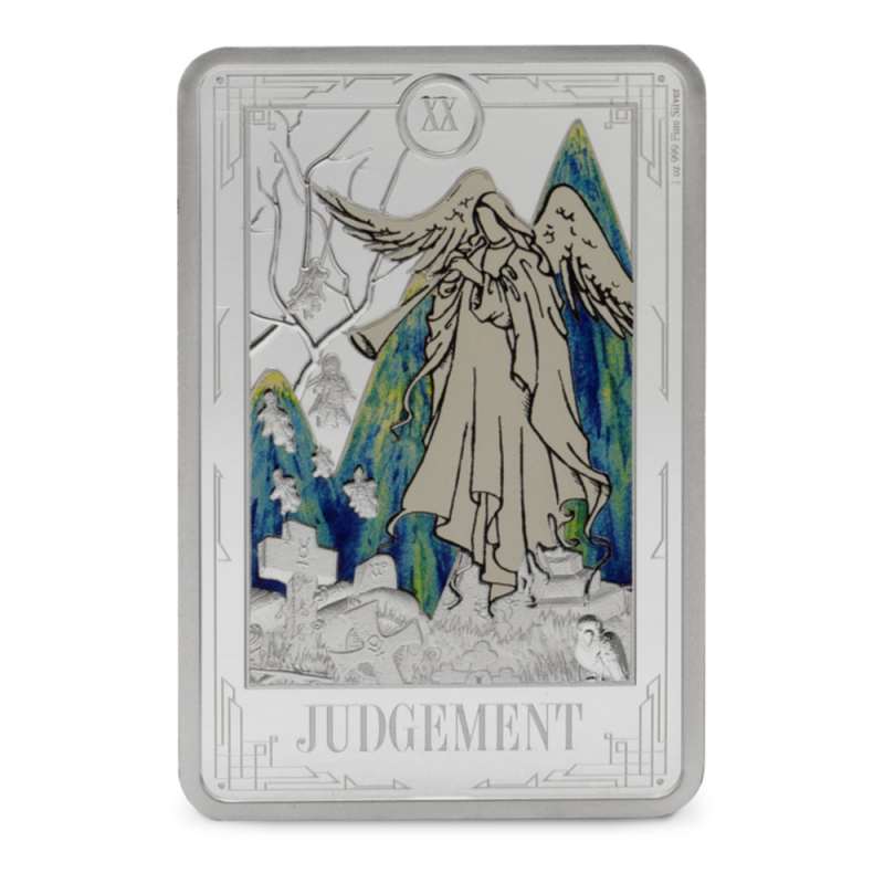 2025 1 oz Colorized Niue Silver Tarot Cards Judgement Coin l JM