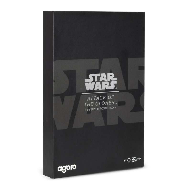 2025 Proof Colorized Niue Silver Star Wars Movie Poster Attack of