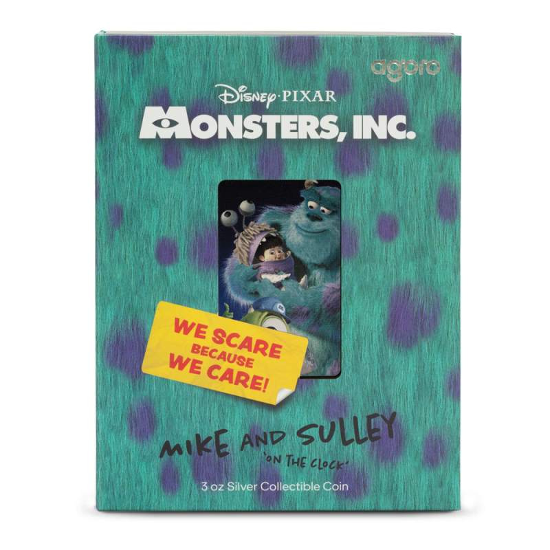 2025 Proof Colorized Niue Silver Monsters Inc. Mike and Sulley on the Clock  Coin l JM Bullion