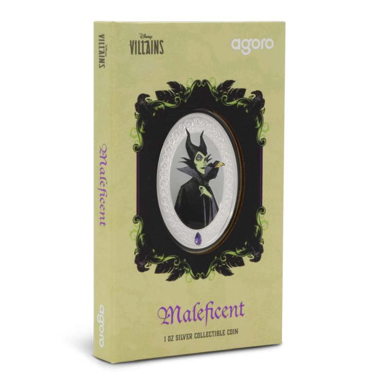 2025 1 oz Proof Colorized Niue Silver Disney Villains Maleficent
