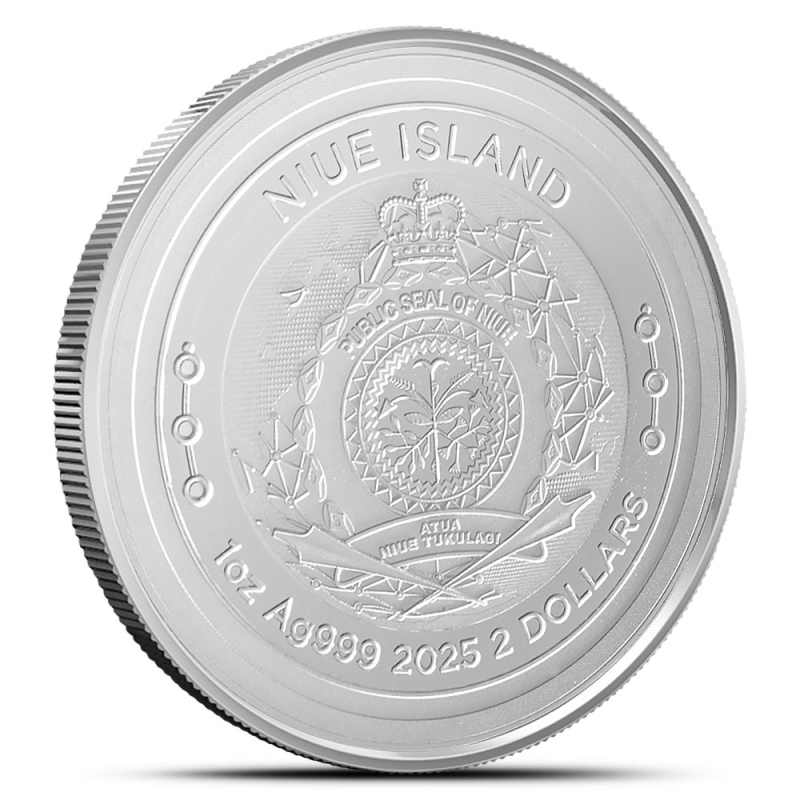 銀ベイ 2025 1 oz Niue Silver Bitcoin Coin (BU) l JM Bullion™