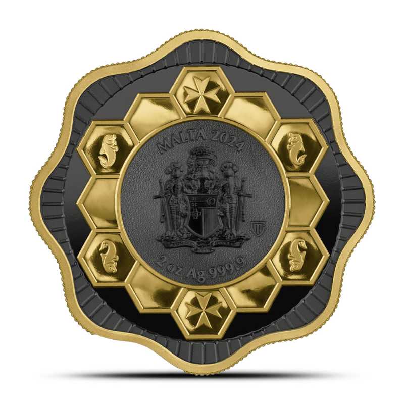 Charme Breloque Bouclier En Argent Sterling Vintage HMK MALTA 1,1g - Occasion Bon état