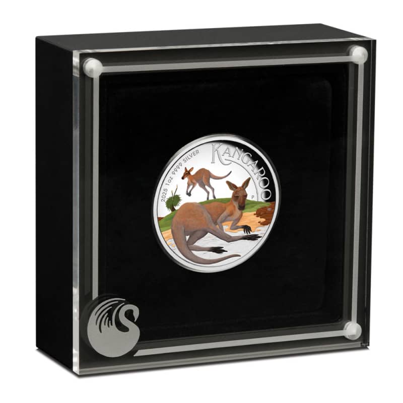 2025 1 oz Proof Colorized Australian Silver Kangaroo Coin l JM