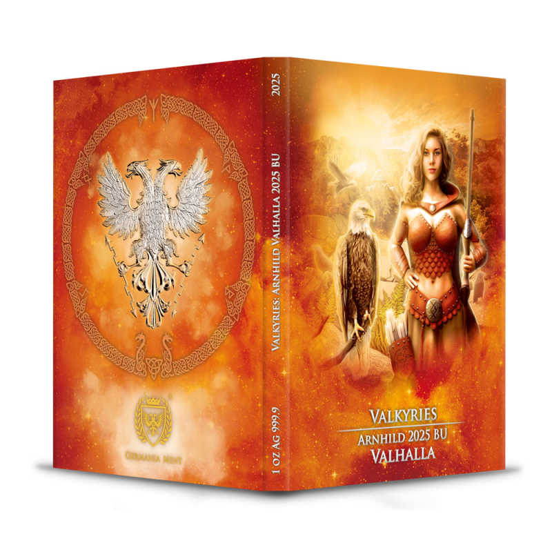 2025 1 oz Germania Valkyries Arnhild Silver Round (Gilded) l JM