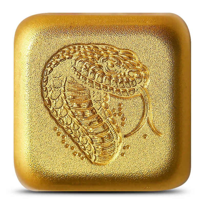 2025 1 oz Fiji Silver Year of the Snake Dice Coin (Gilded) l JM
