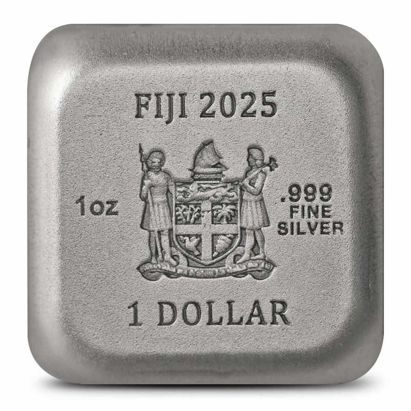 2025 1 oz Antique Fiji Silver Year of the Snake Dice Coin l JM