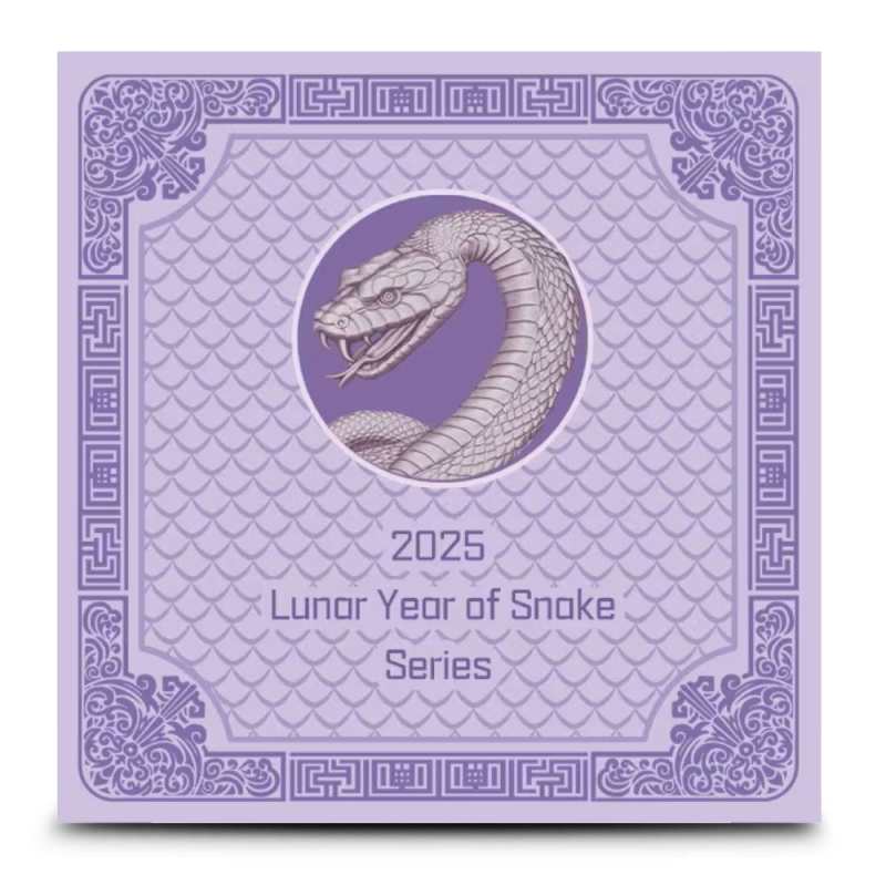 2025 5 oz Antique Fiji Silver Snake Rectangular Coin l JM Bullion™