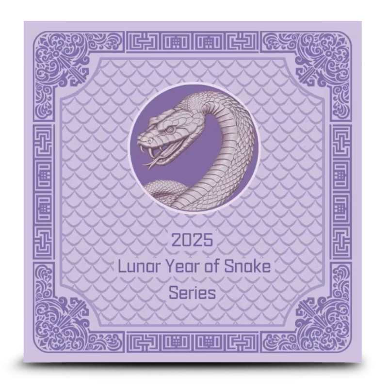 2025 1 oz Fiji Silver Snake Rectangular Coin (Gilded) l JM Bullion™