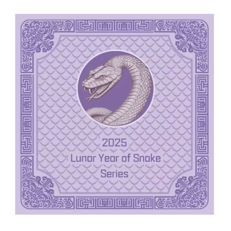 925刻印　銀製　桃型盃台　33g トヒト　東さ7-0811☆2F 2025 1 oz Antique Fiji Silver Snake Rectangular Coin l JM Bullion™