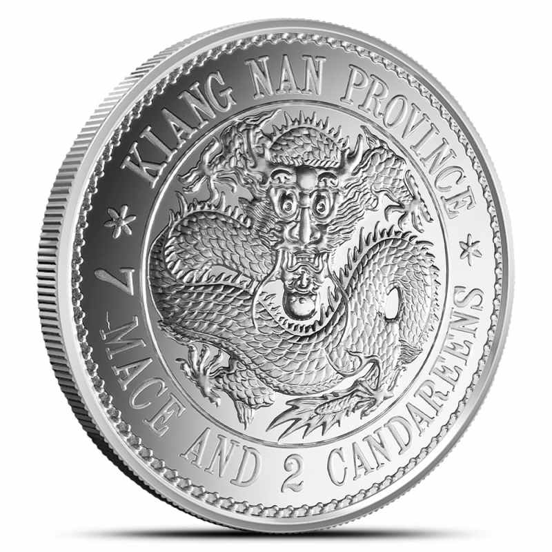 2018 1 oz Chinese Silver Kiangnan Dragon Dollar Coin (Restrike) l