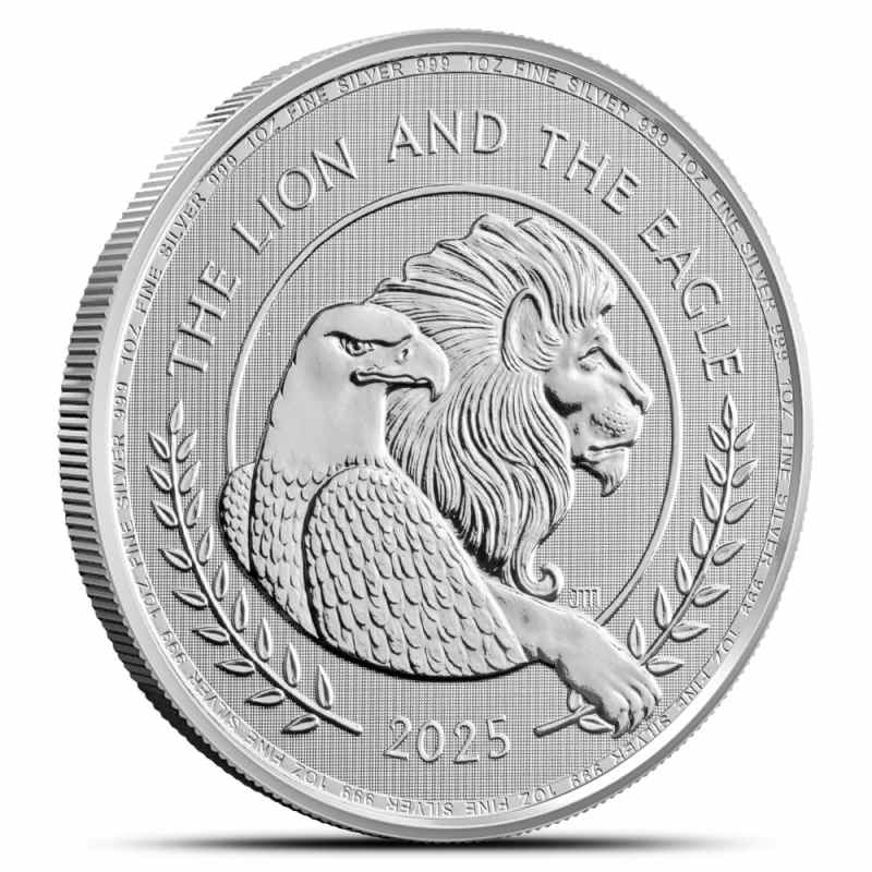 2025 1 oz British Silver The Lion and The Eagle Coin l JM Bullion™