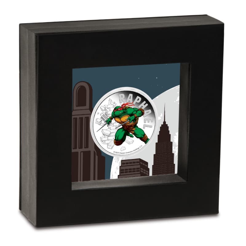 ロナウジーニョのカガネル 2025 1 oz Colorized Tuvalu Silver Teenage Mutant Ninja Turtles