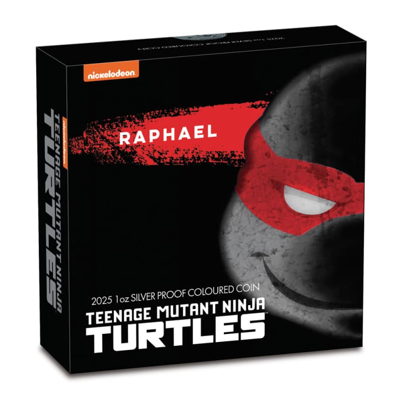 2025 1 oz Colorized Tuvalu Silver Teenage Mutant Ninja Turtles
