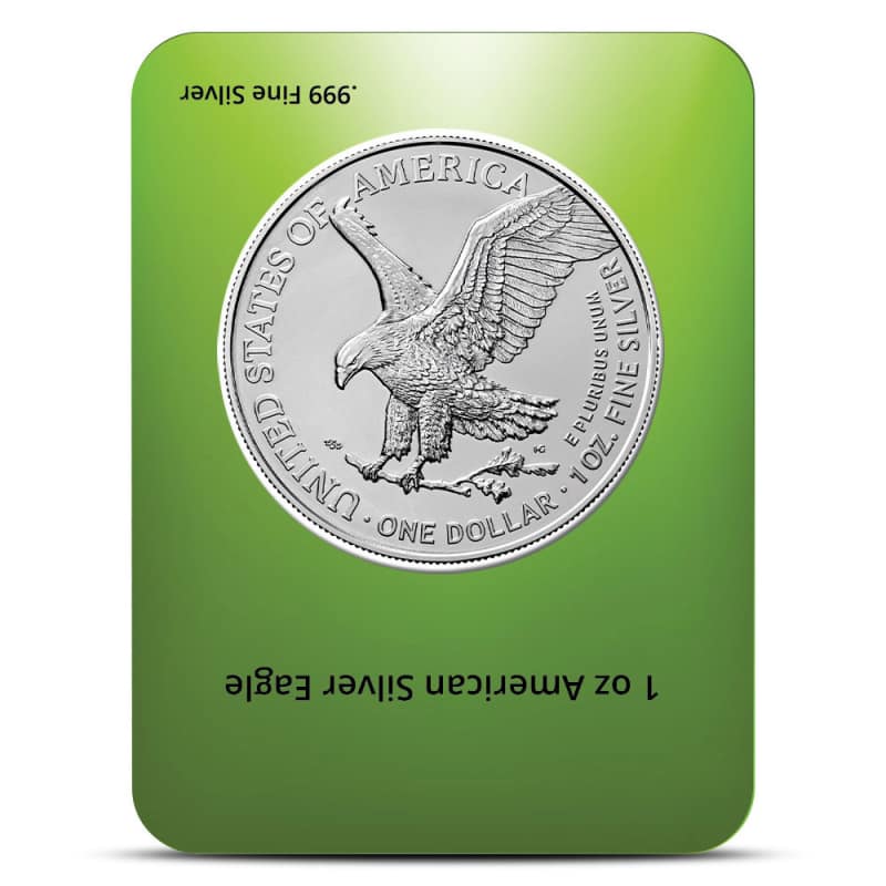 2025 1 oz American Silver Eagle Coin (Happy St. Patrick's Day Card