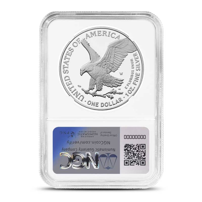 2025-W 1 oz Proof Army Privy American Silver Eagle Coin NGC PF70