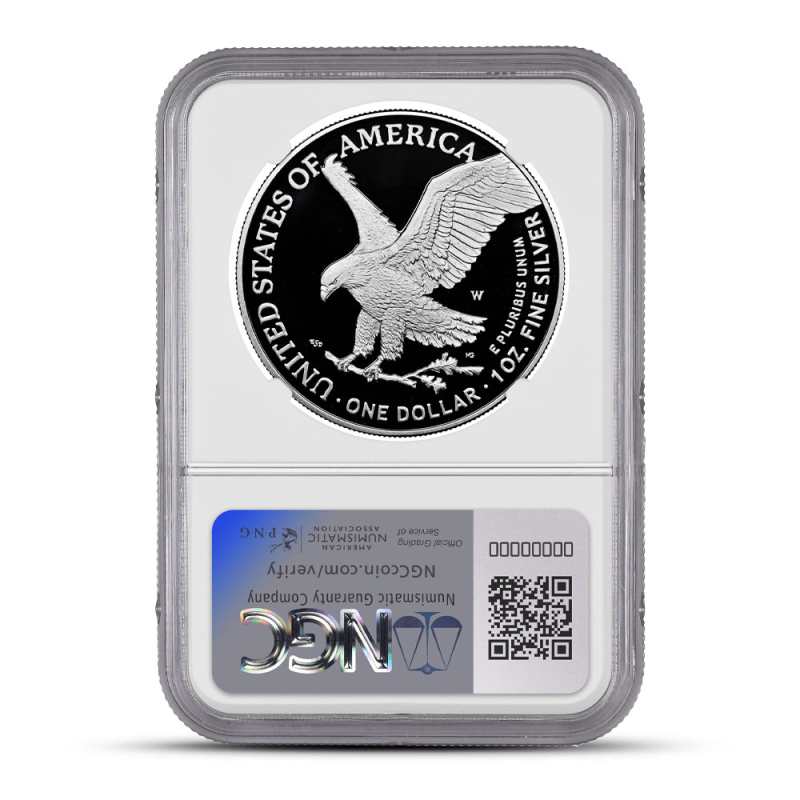 2025-W 1 oz Proof American Silver Eagle Coin NGC PF70 UCAM FDOI