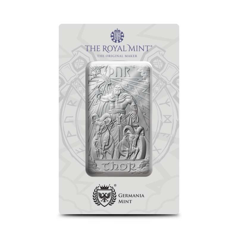 10 oz The Royal Mint Norse Gods Thor Silver Bar (New) l JM Bullion™