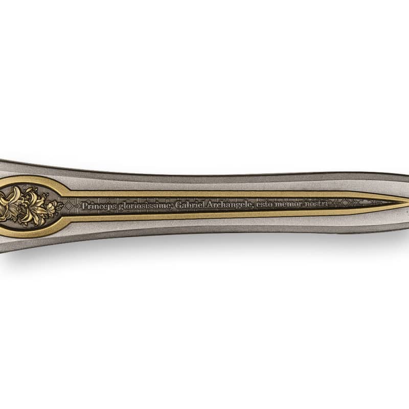 2.5 oz The Sword of St. Gabriel Silver Bar (Gilded) l JM Bullion™