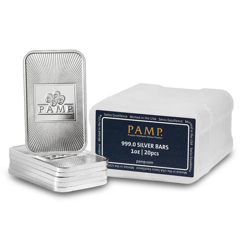 1 oz PAMP Suisse Silver Bar (New) l JM Bullion™