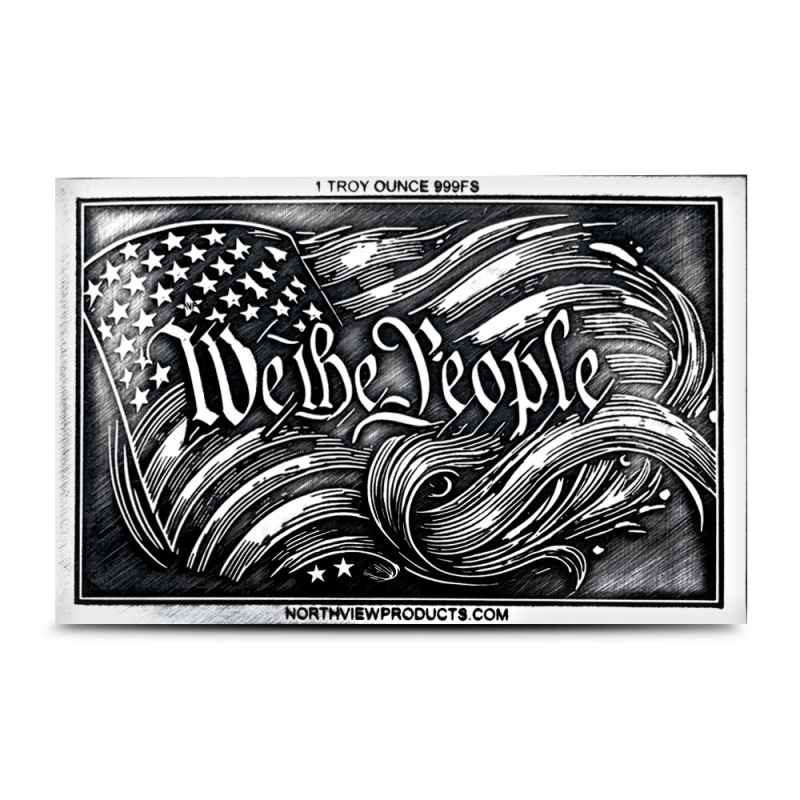 2021年 ウィー・ザ・ピープル 1オンス純銀貨アメリカ合衆国造幣局発行品 1 oz North View Products We the People Silver Card (New) l JM Bullion™
