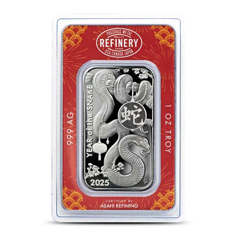 1 oz Asahi Snake Silver Bar (New) l JM Bullion™