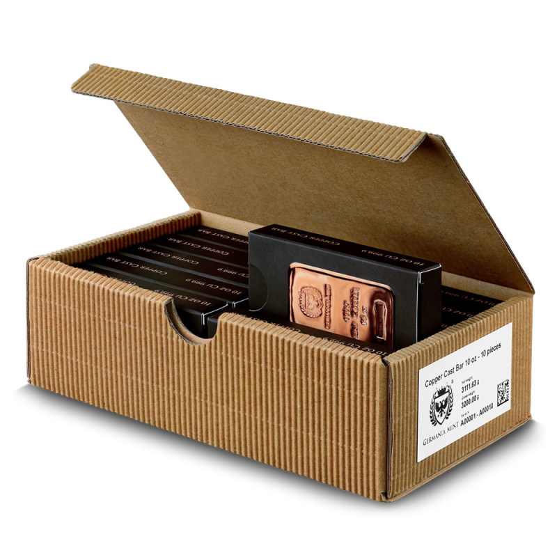 10 oz Germania Mint Cast Copper Bar (New) l JM Bullion™