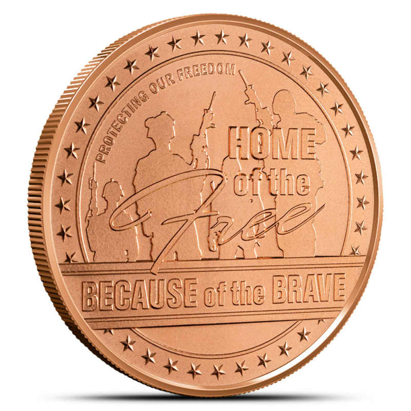 1 oz GSM Home of the Free Copper Round (New) l JM Bullion™