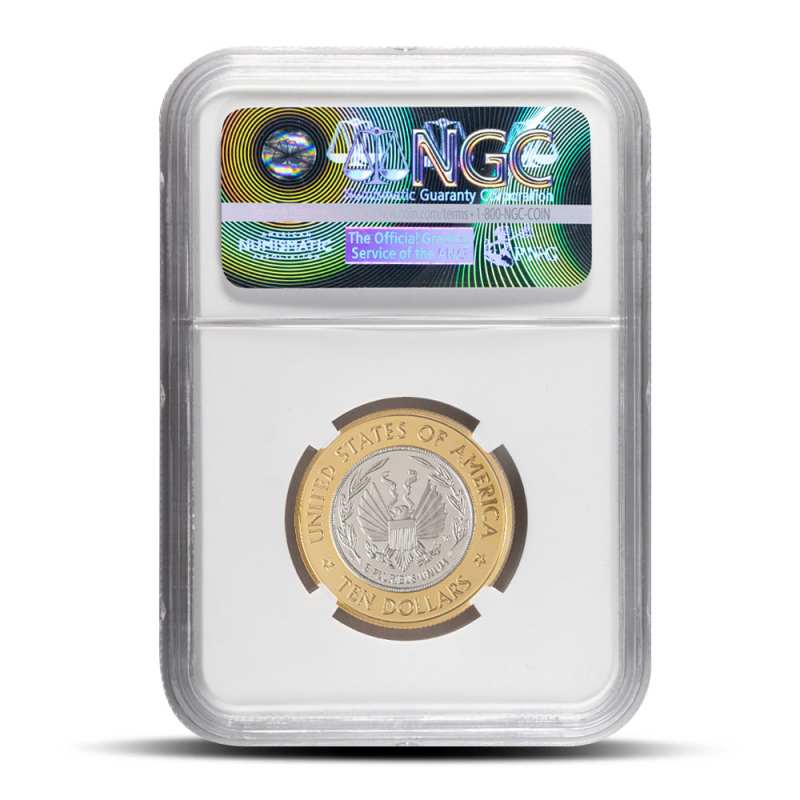 2000-W Proof $10 Bimetallic Library of Congress Coin PR/PF69 l JM