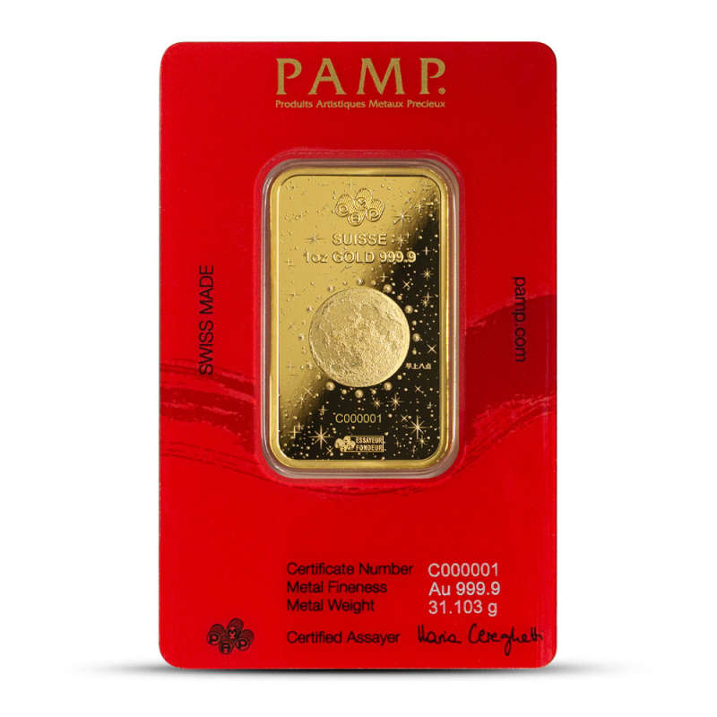 2024 1 oz PAMP Suisse Lunar Legend Azure Dragon Gold Bar l JM Bullion™