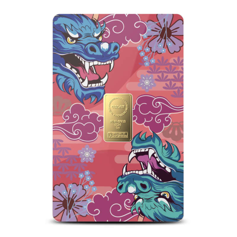 1 Gram Today LTD Dragon Gold Bar (Box + Assay) l JM Bullion™