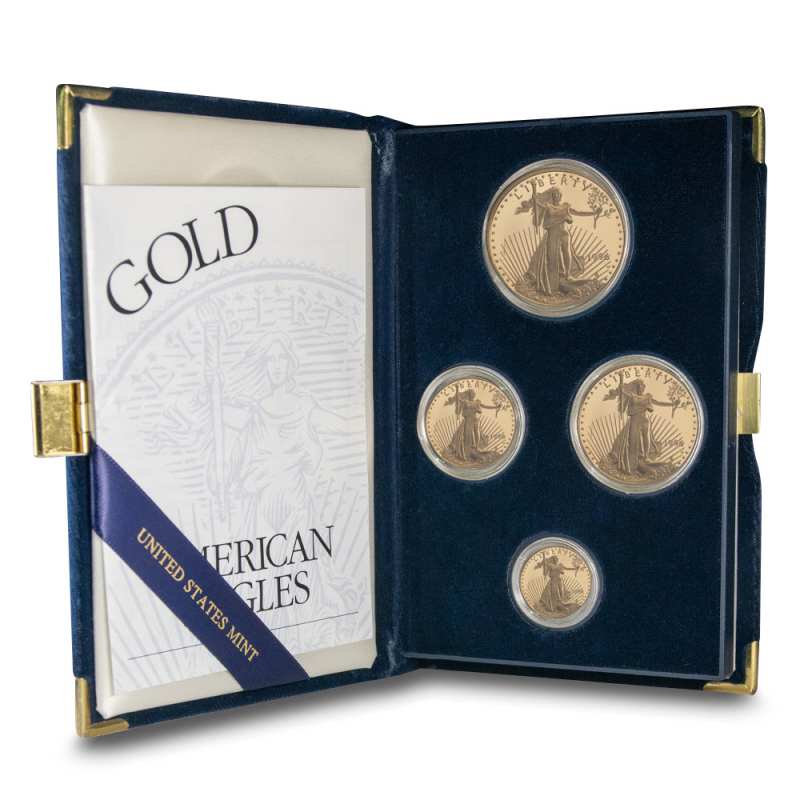 1996-W 4-Coin Proof American Gold Eagle Set (Box + CoA) l JM Bullion™