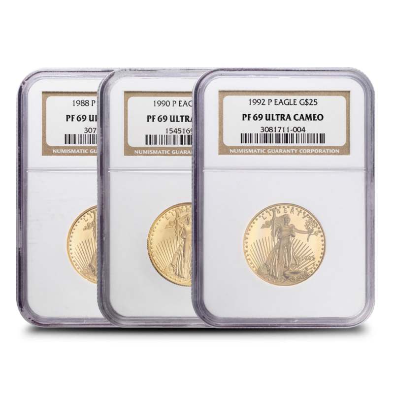1/2 oz Proof American Gold Eagle Coin PR/PF69 | JM Bullion™