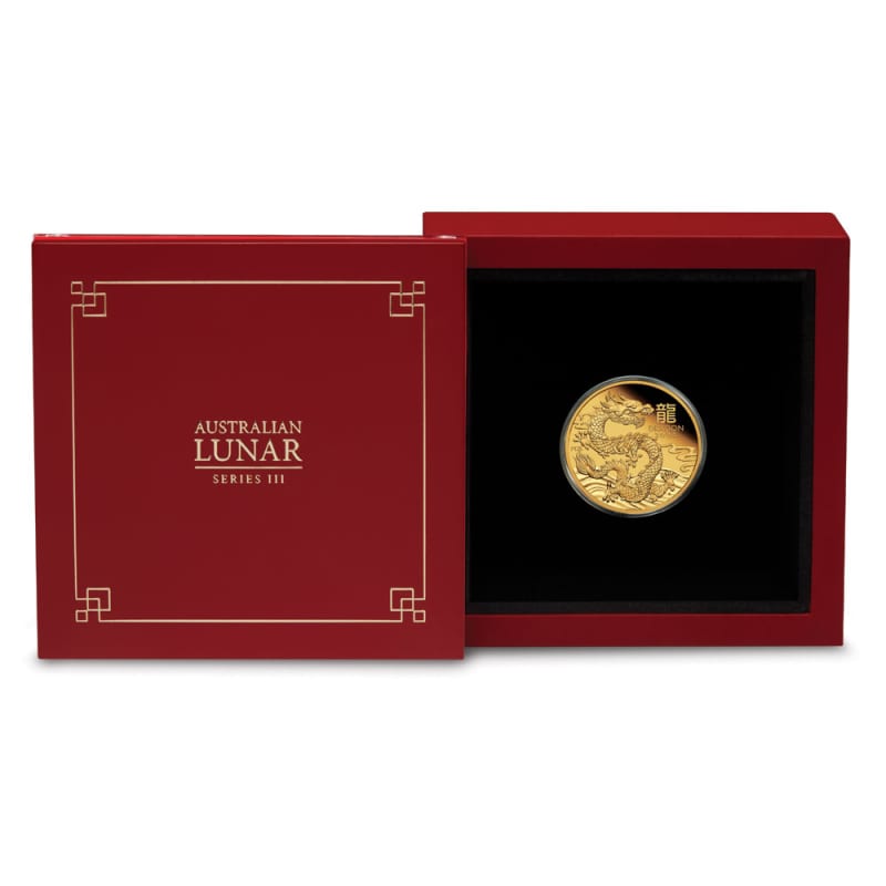 2024 1/4 oz Proof Australian Gold Lunar Dragon Coin l JM Bullion™