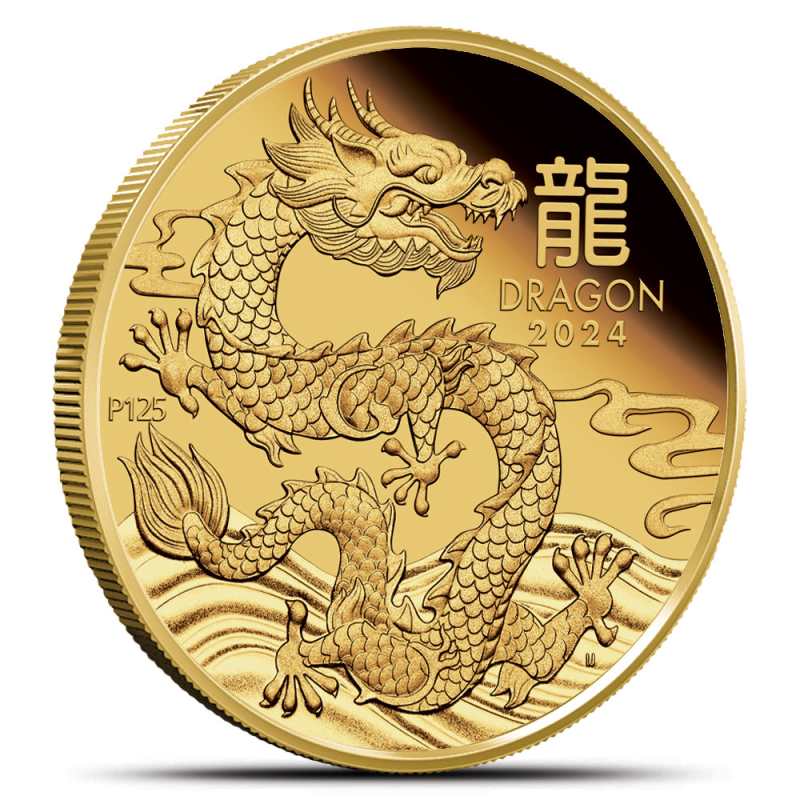2024 1/10 oz Proof Australian Gold Lunar Dragon Coin l JM Bullion™