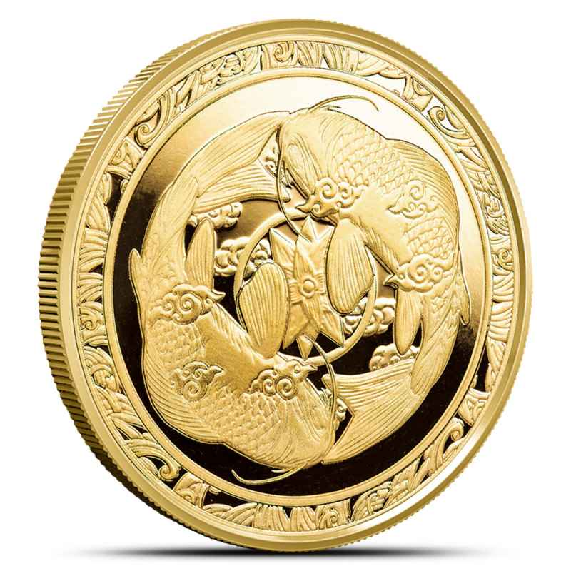 2023 1 oz Proof Fiji Gold Koi Fish Coin l JM Bullion™