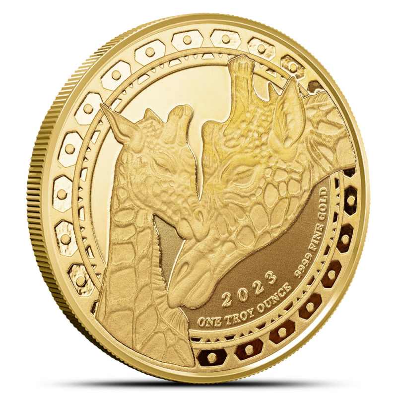 2023 1 oz Proof Equatorial Guinea Giraffe Gold Coin l JM Bullion™