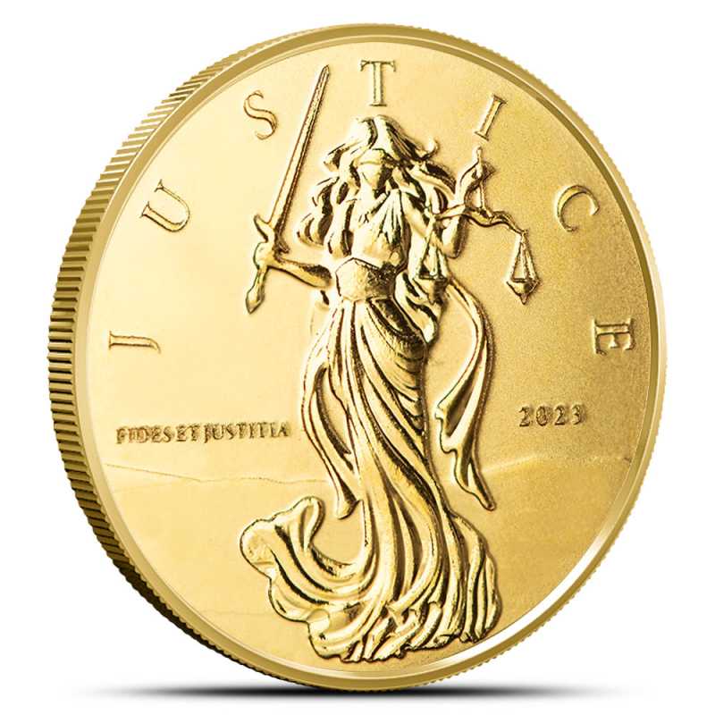 2023 1/10 oz Proof Gibraltar Gold Lady Justice Coin l JM Bullion™