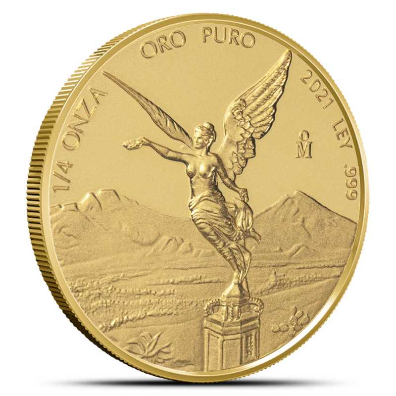 2021 1/4 oz Proof Mexican Gold Libertad Coin (In Capsule) l JM