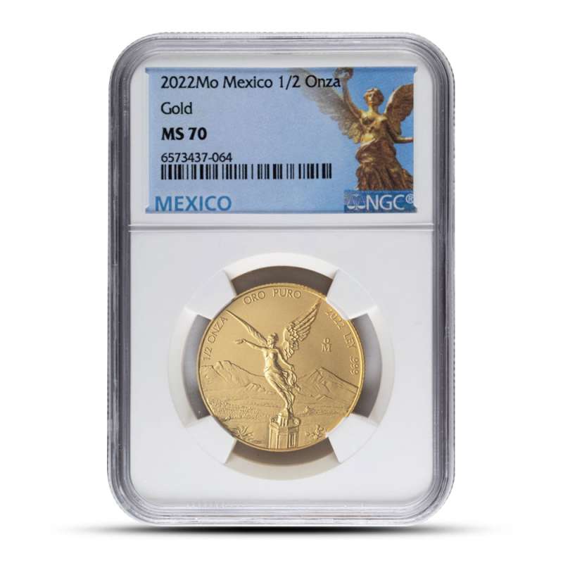 2022 1/2 oz Mexican Gold Libertad Coin NGC MS70 l JM Bullion™