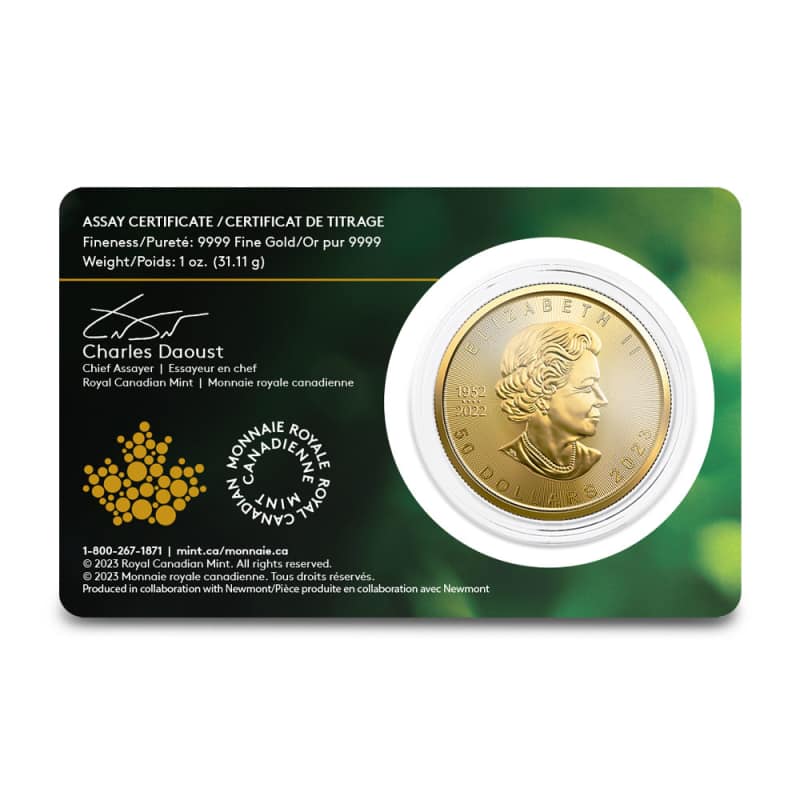 2023 1 oz Canadian Gold Single Source Maple Leaf Coin l JM Bullion™