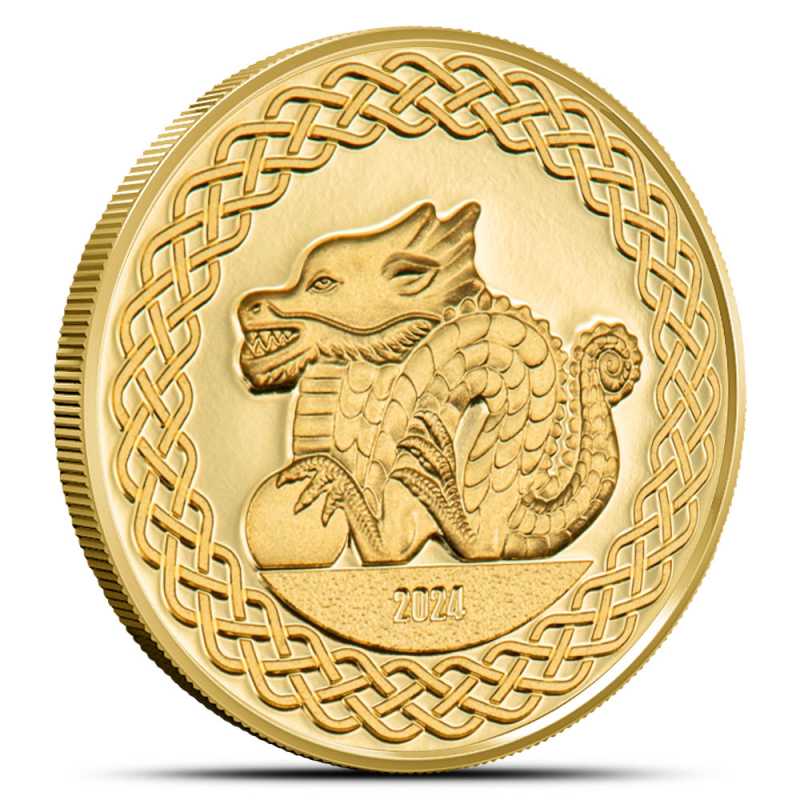 2024 1/2 Gram Proof Mongolia Gold Lunar Dragon Coin l JM Bullion™