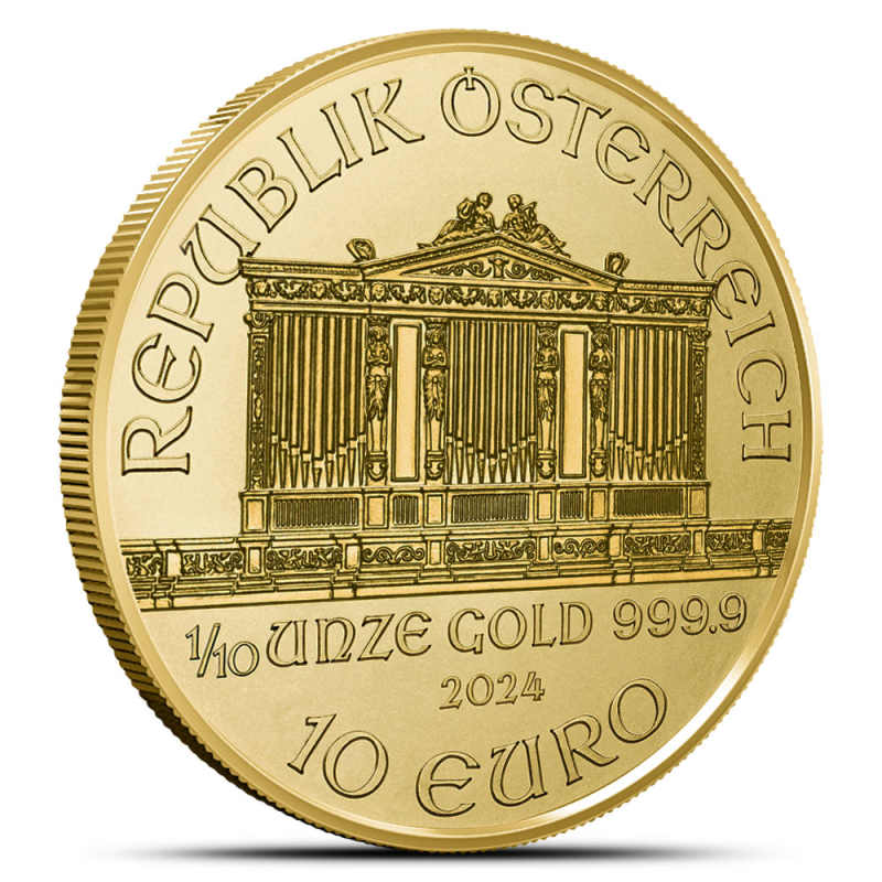 2024 1/10 oz Austrian Gold Philharmonic Coin (BU) l JM Bullion™