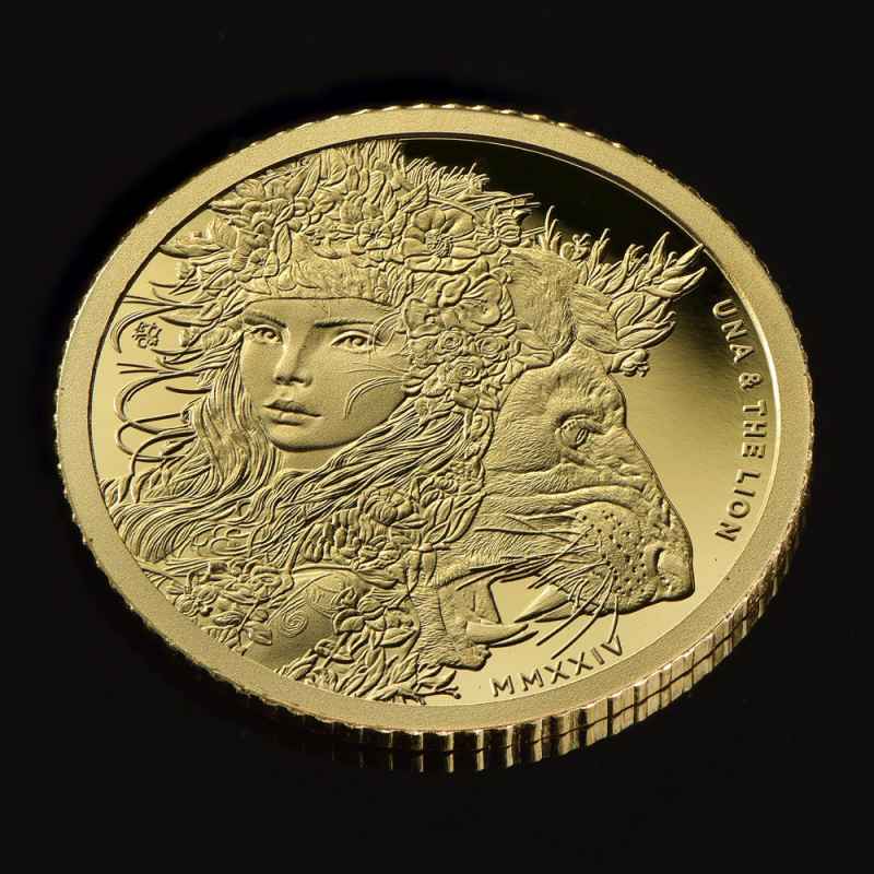 2024 1/2 Gram Proof St. Helena Gold Una and The Lion Coin l JM