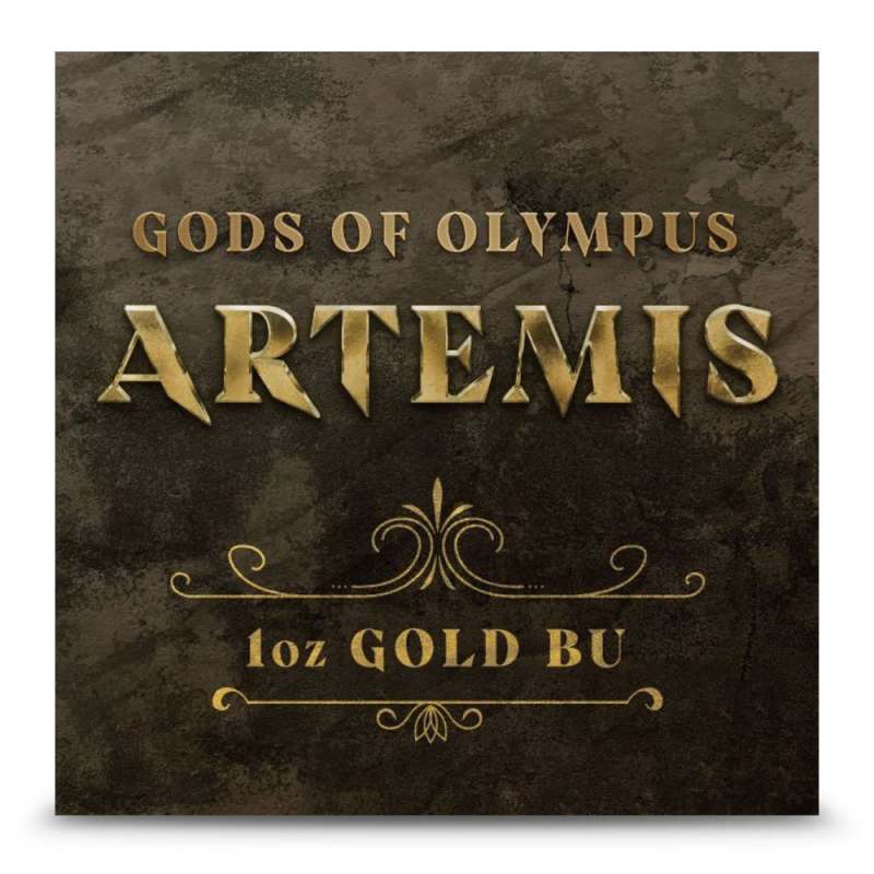 2023 1 oz Tuvalu Gods of Olympus Artemis Gold Coin (BU) l JM Bullion™