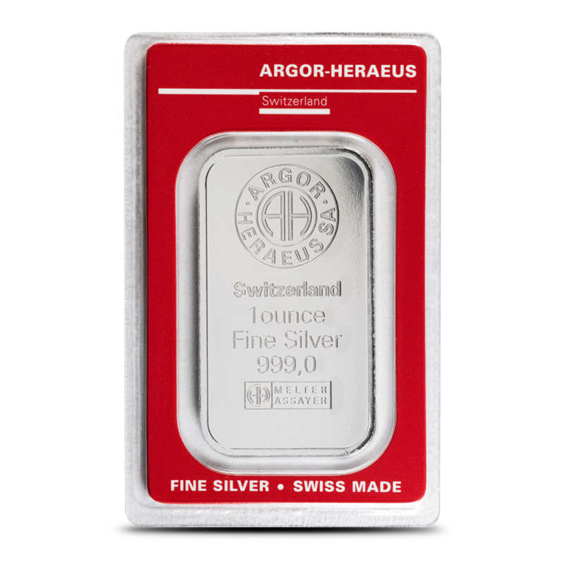 1 oz Argor Heraeus Silver Bar (New) l JM Bullion™