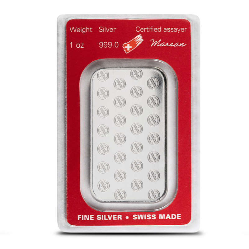 1 oz Argor Heraeus Silver Bar (New) l JM Bullion™