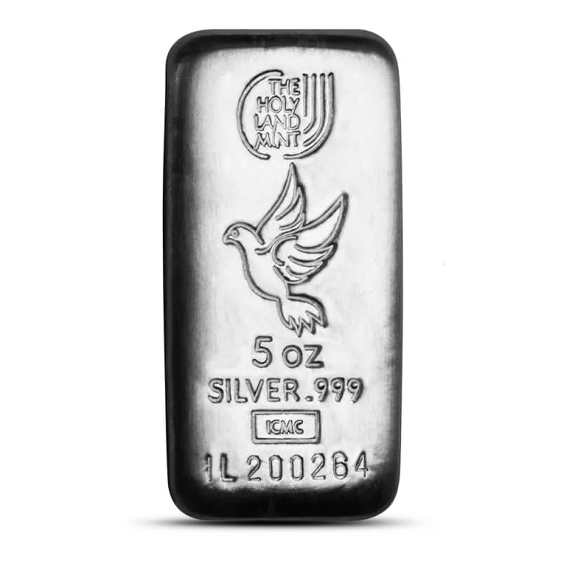 5 oz Holy Land Mint Cast Silver Bar (New) l JM Bullion™